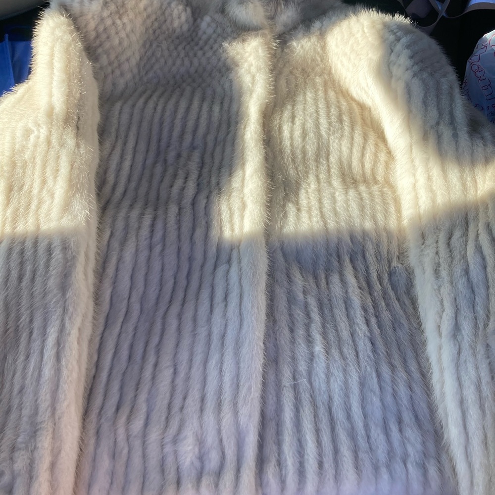 White mink jacket